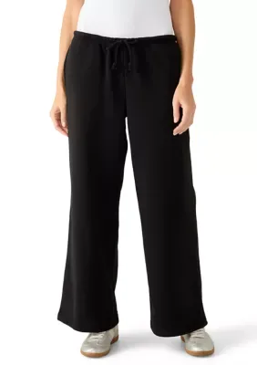 Mid Rise Wide Leg Pants