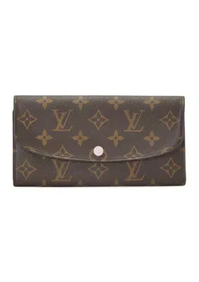 Louis Vuitton Monogram Emilie Wallet Rose Ballerine