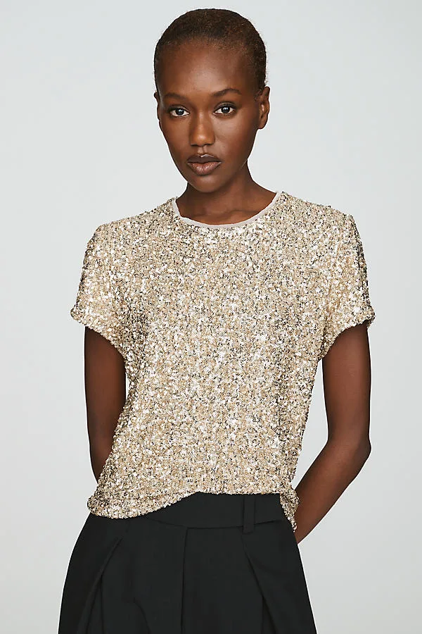 Sequined Baby Tee