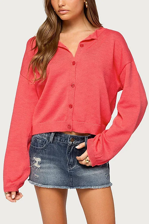 Fion Buttoned Knit Cardigan