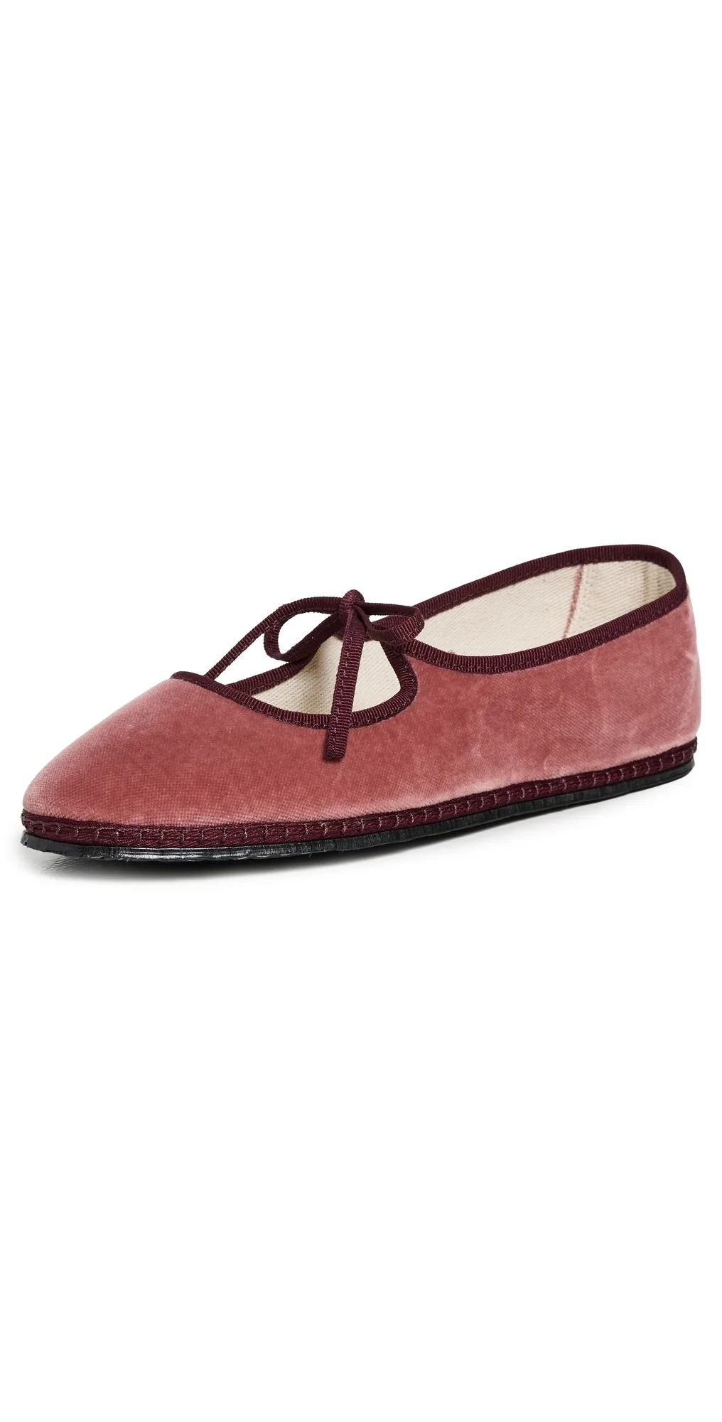 Mary Jane Velvet Brigitte Flats