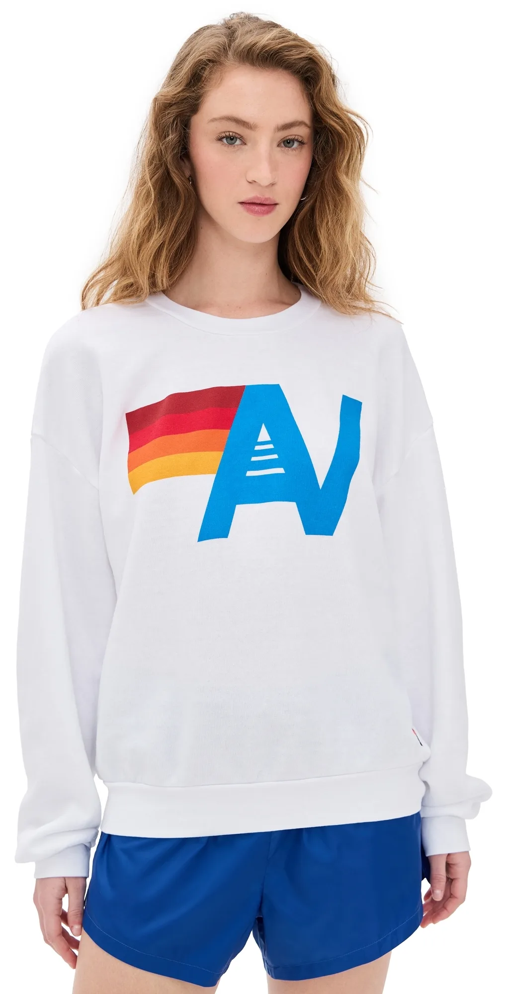 Logo Relaxed Crew Sweatshirt