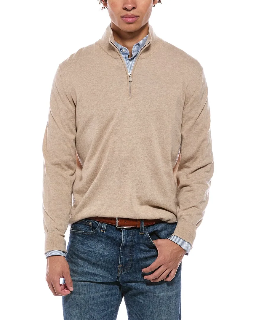 100% Cashmere 14-Zip Sweater