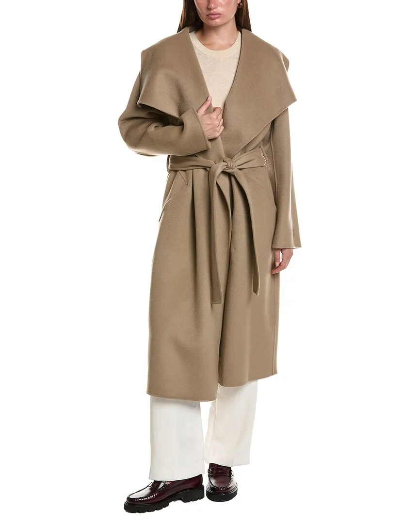 Gisele Double-Faced Wool & Cashmere-Blend Coat