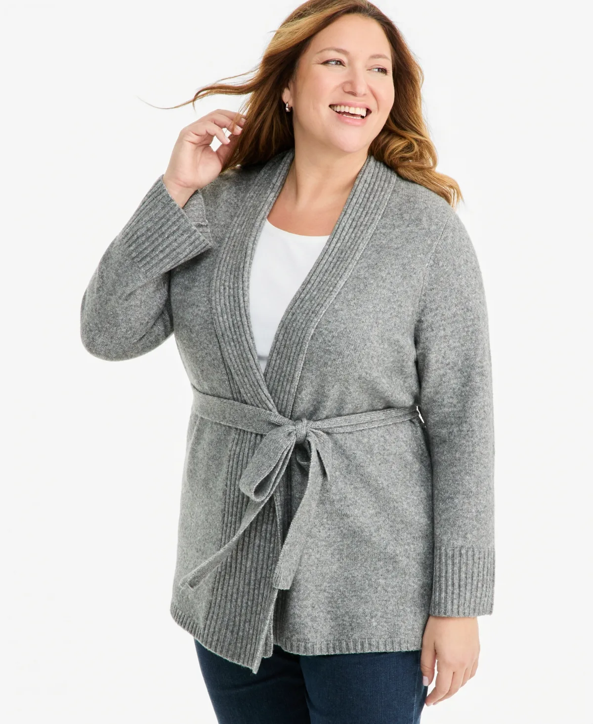 Luxsoft Wrap Front Cardigan