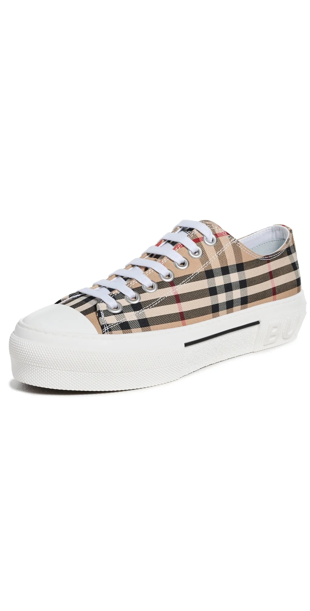 Check Platform Low Top Sneakers