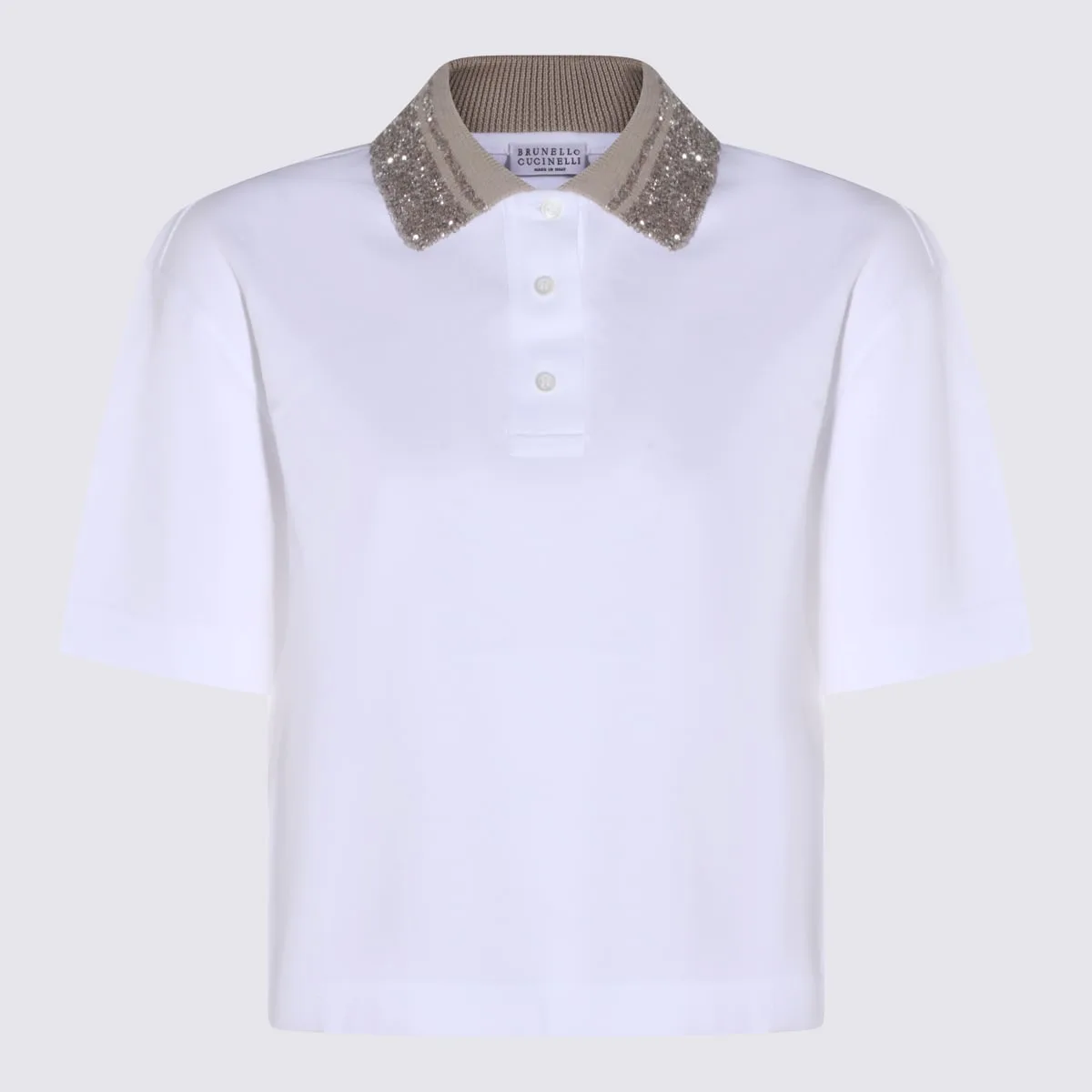 White Cotton Polo Shirt