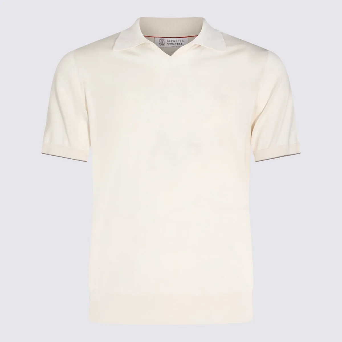White Cotton Polo Shirt