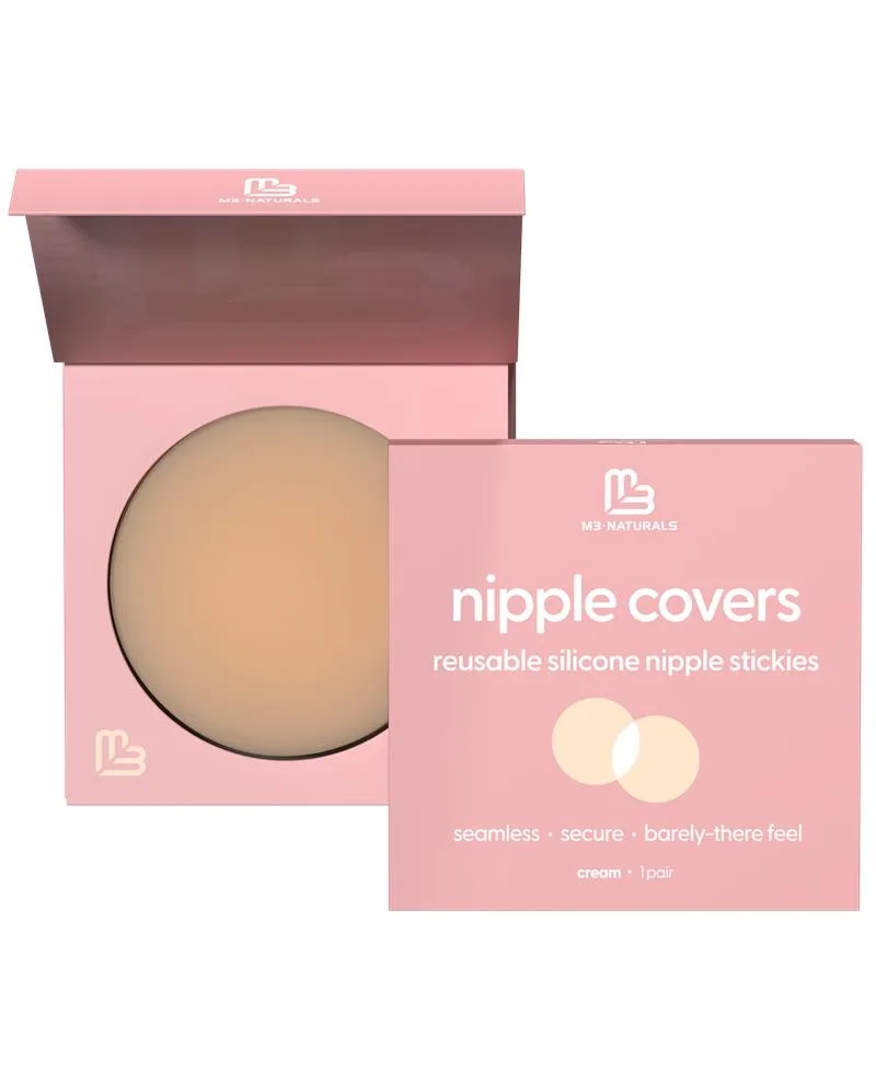 Reusable Silicone Nipple Covers, Adhesive Breast Petals by M3