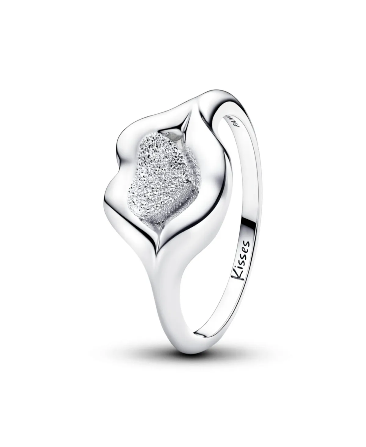 Sterling Silver the Lips of Love Statement Open Ring by Pandora