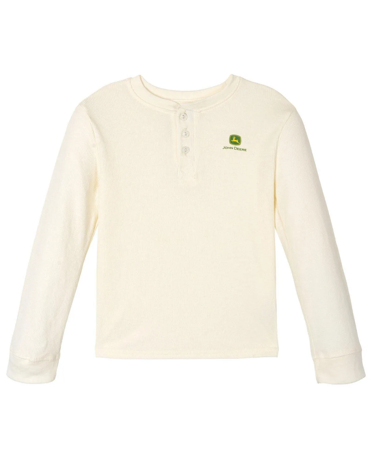Waffle-Knit Long-Sleeve Henley by John Deere