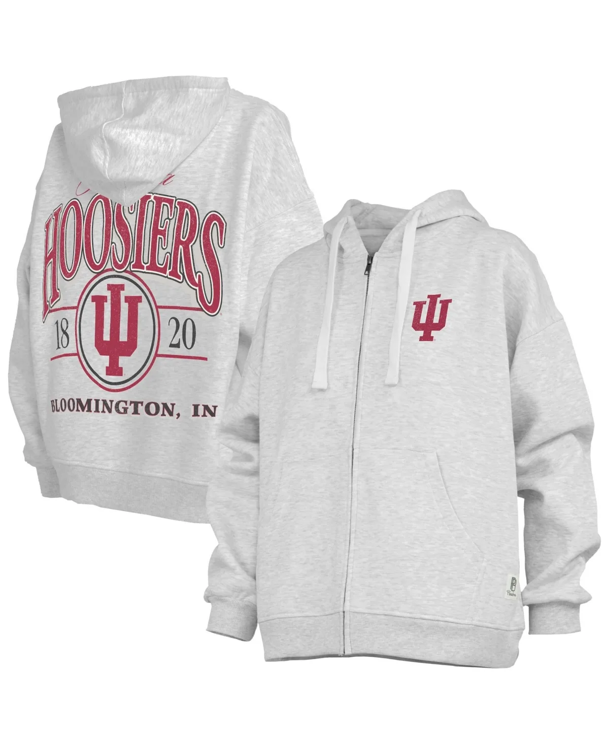 Indiana Hoosiers Janise Full-Zip Hoodie by Pressbox