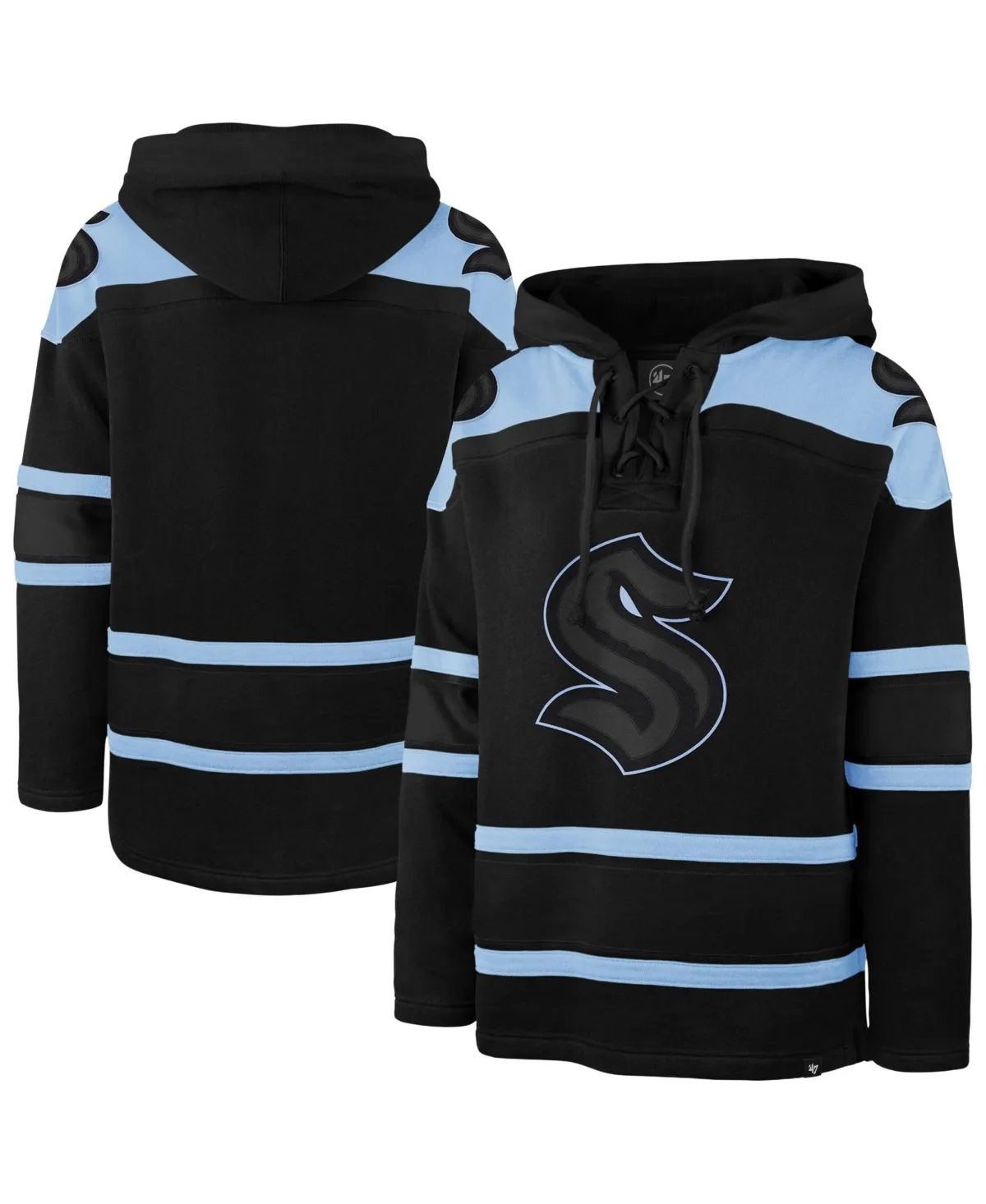 Seattle Kraken Fall Color Pop Lacer Hoodie by 47 Brand