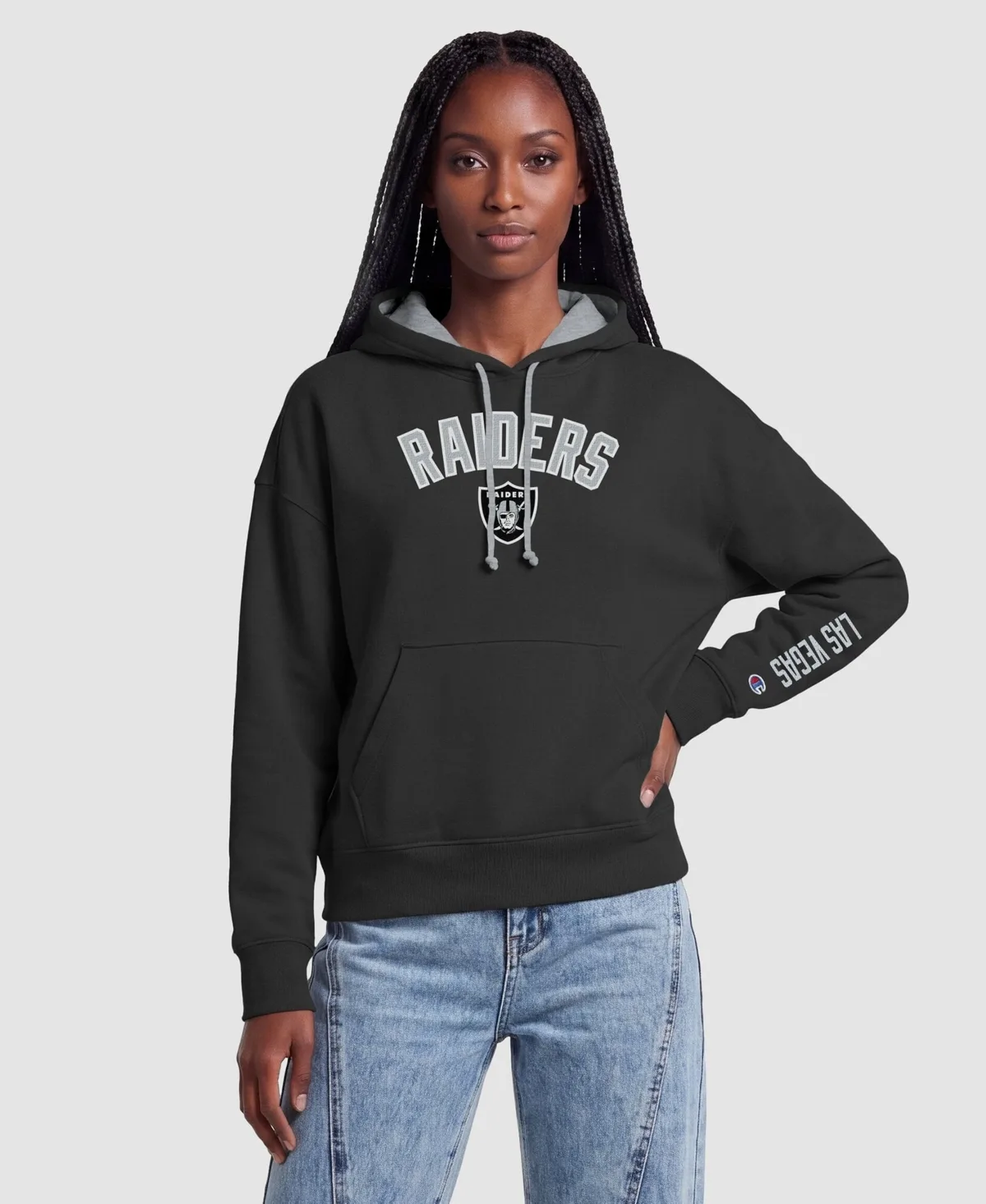 Las Vegas Raiders Contrast Liner Hoodie by Champion