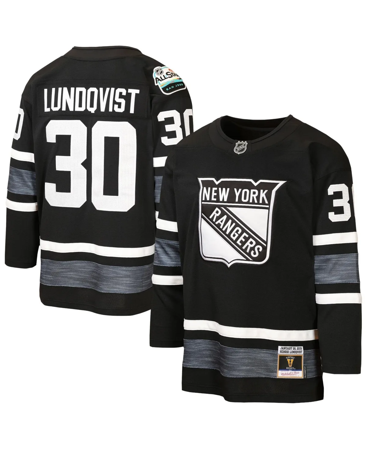 Henrik Lundqvist New York Rangers 2019 All-Star Game Power Play Jersey by Mitchell & Ness