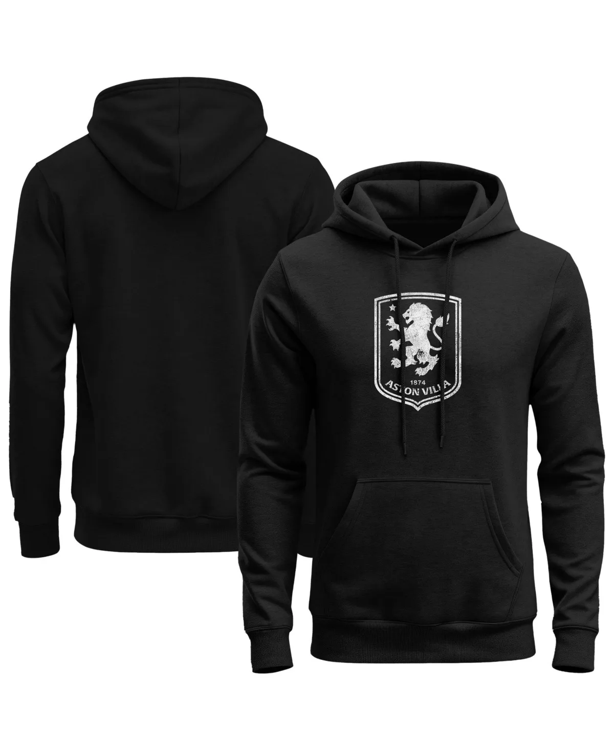 Aston Villa Mono Badge Fleece Hoodie by 1863fc