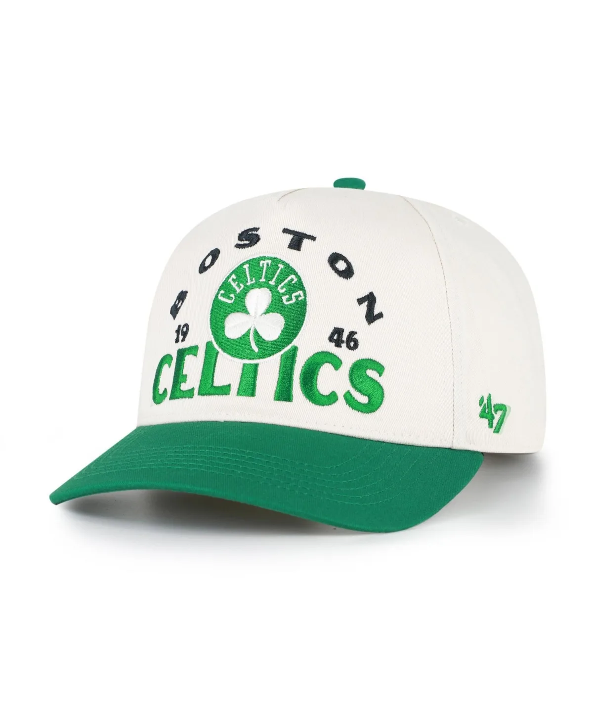 Boston Celtics Arci Text Hitch Adjustable Hat by 47 Brand