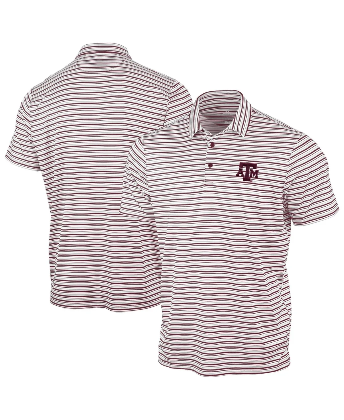Texas a M Aggies Space Stripe Polo Shirt by Antigua