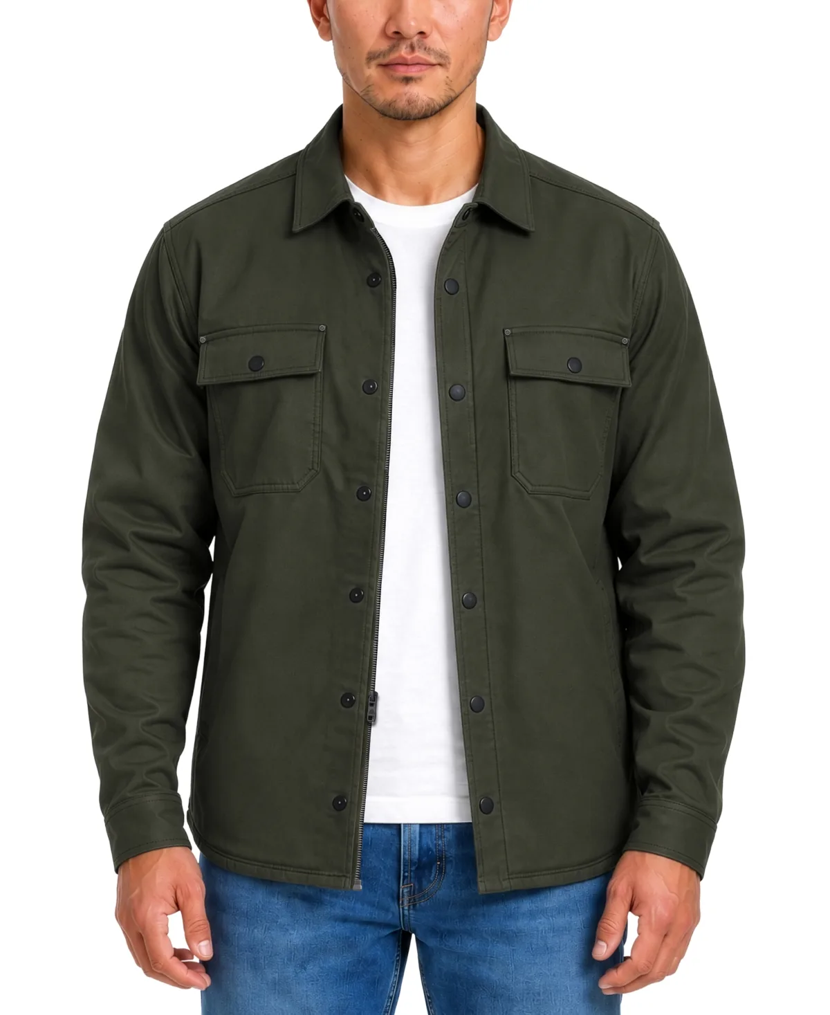 Rover Water-Resistant Flannel-Lined Shirt Jacket by Hawke & Co