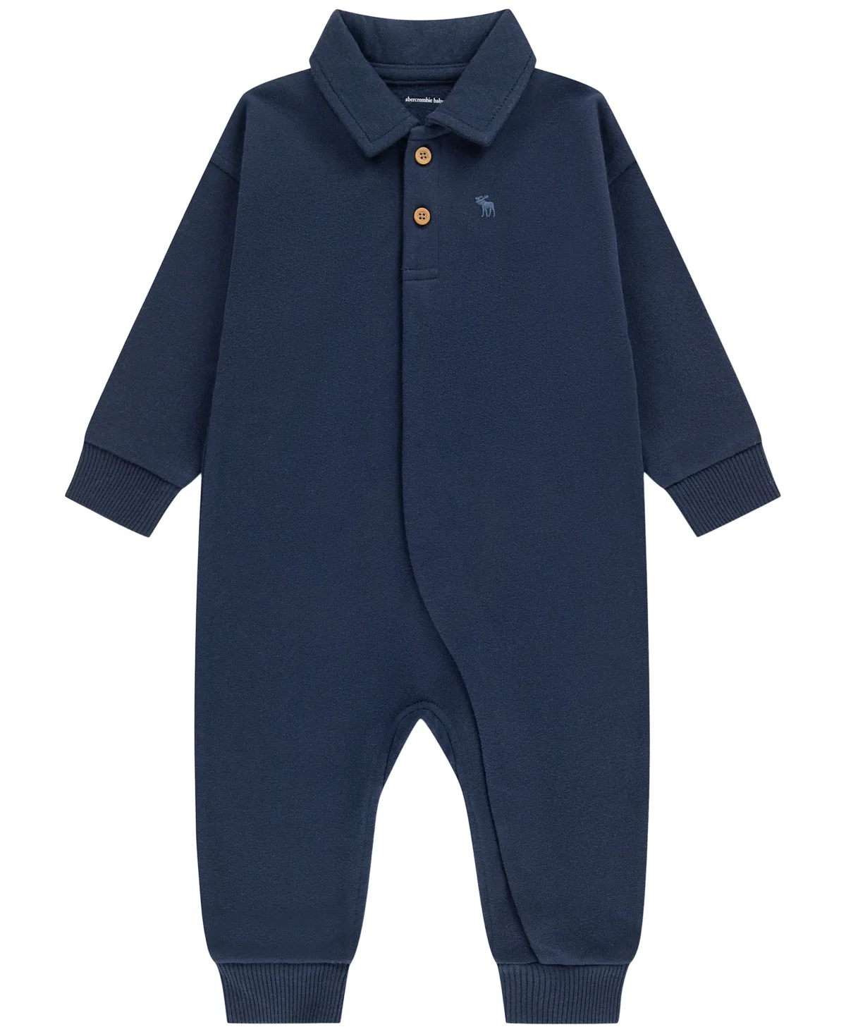 Polo Essential Long-Sleeve Coverall by Abercrombie Kids
