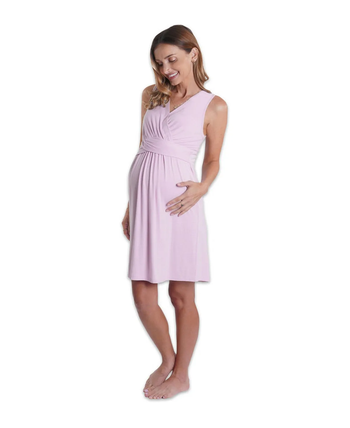 Evie Nursing Empire-Waist Nightgown by Everly Grey
