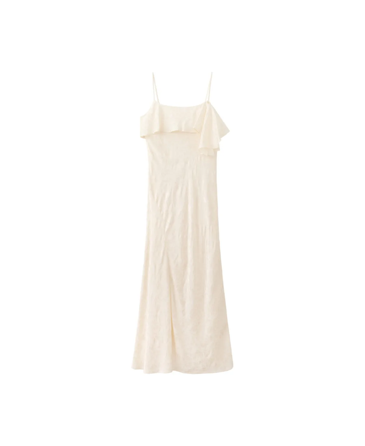 Floral-Print Midi Ruffle-Detail Dress by Mango