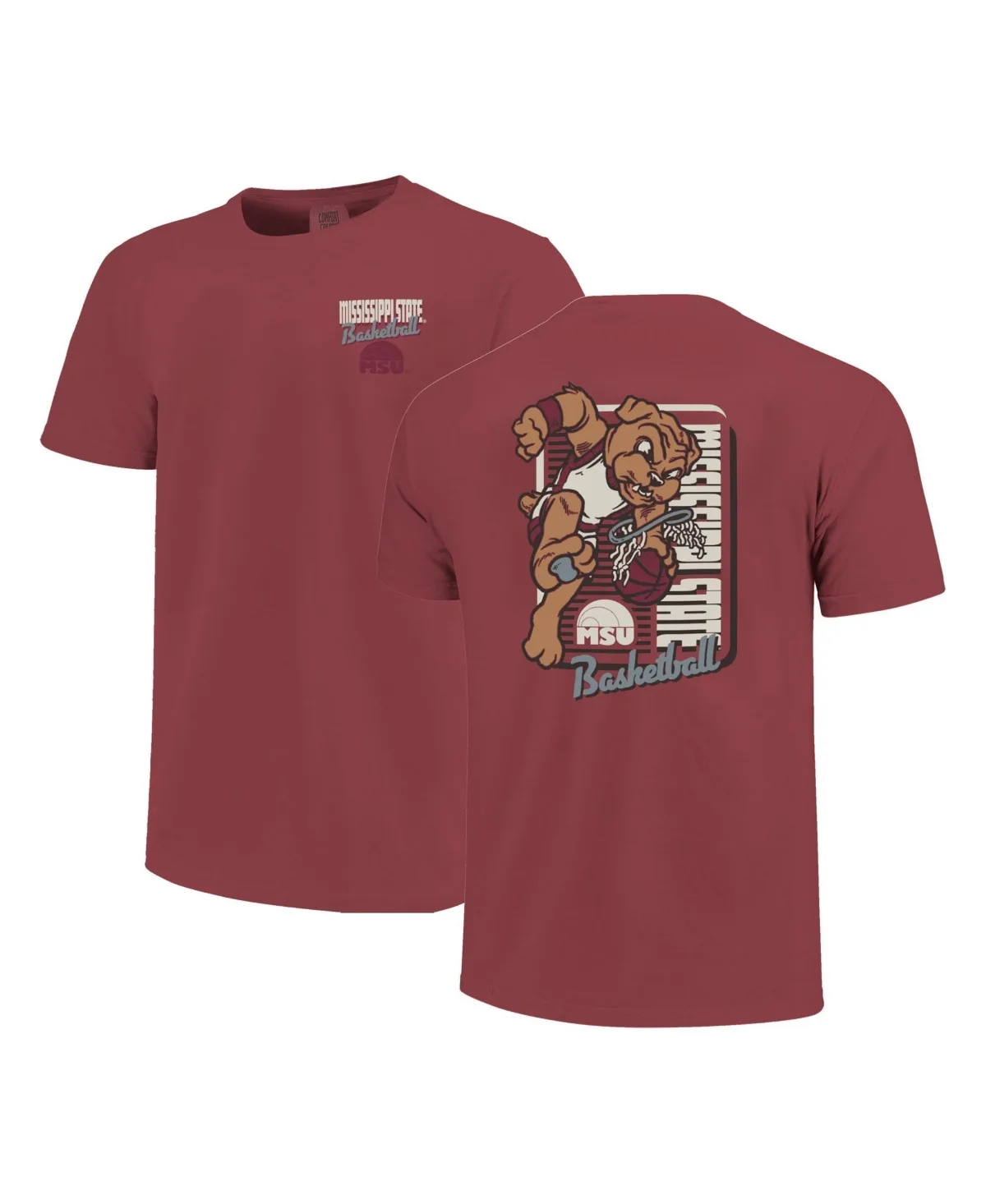 Mississippi State Bulldogs Comfort Colors Mascot Dunk T-Shirt by Image One