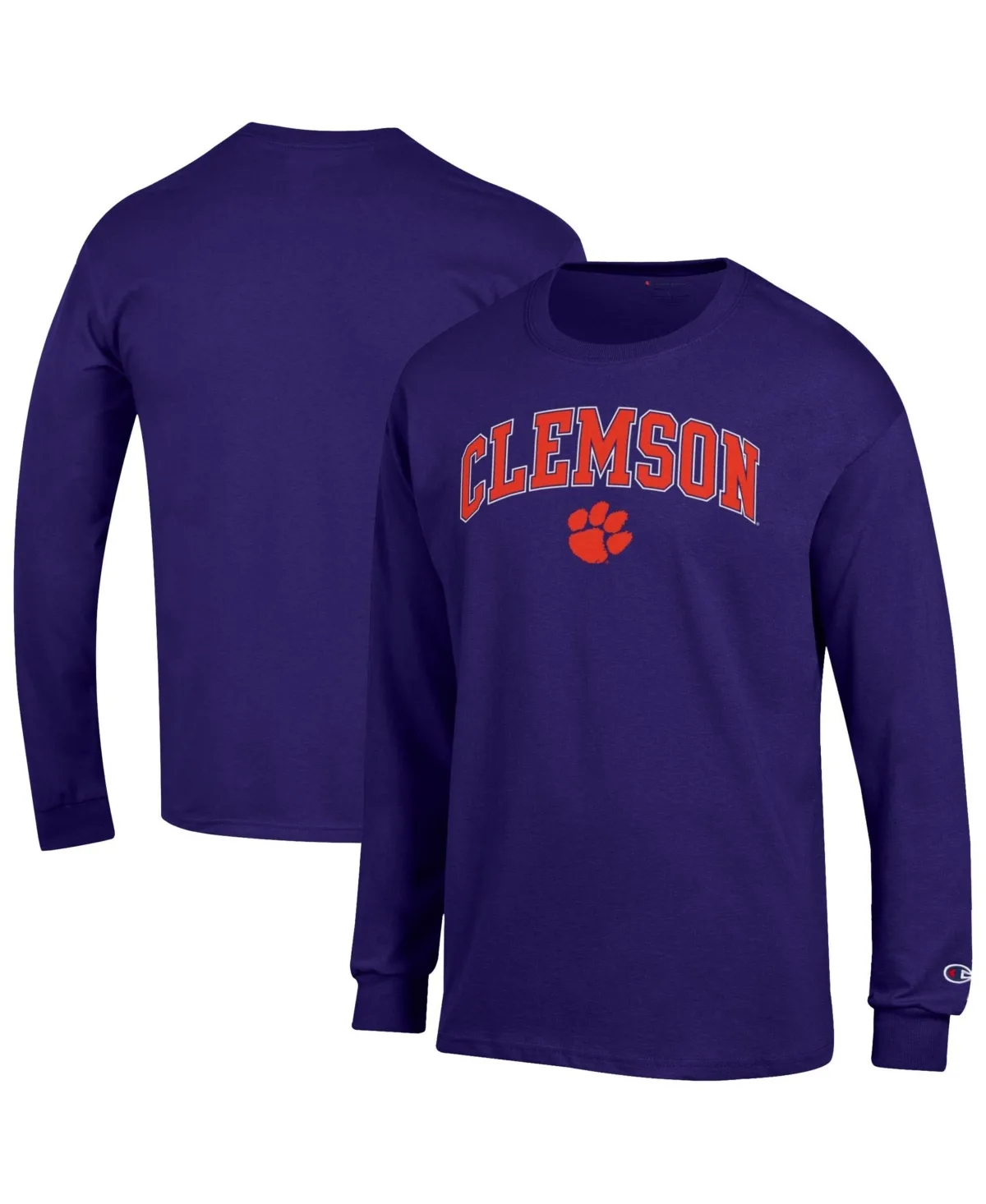Clemson Tigers Arch Over Logo Long-Sleeve T-Shirt by Champion