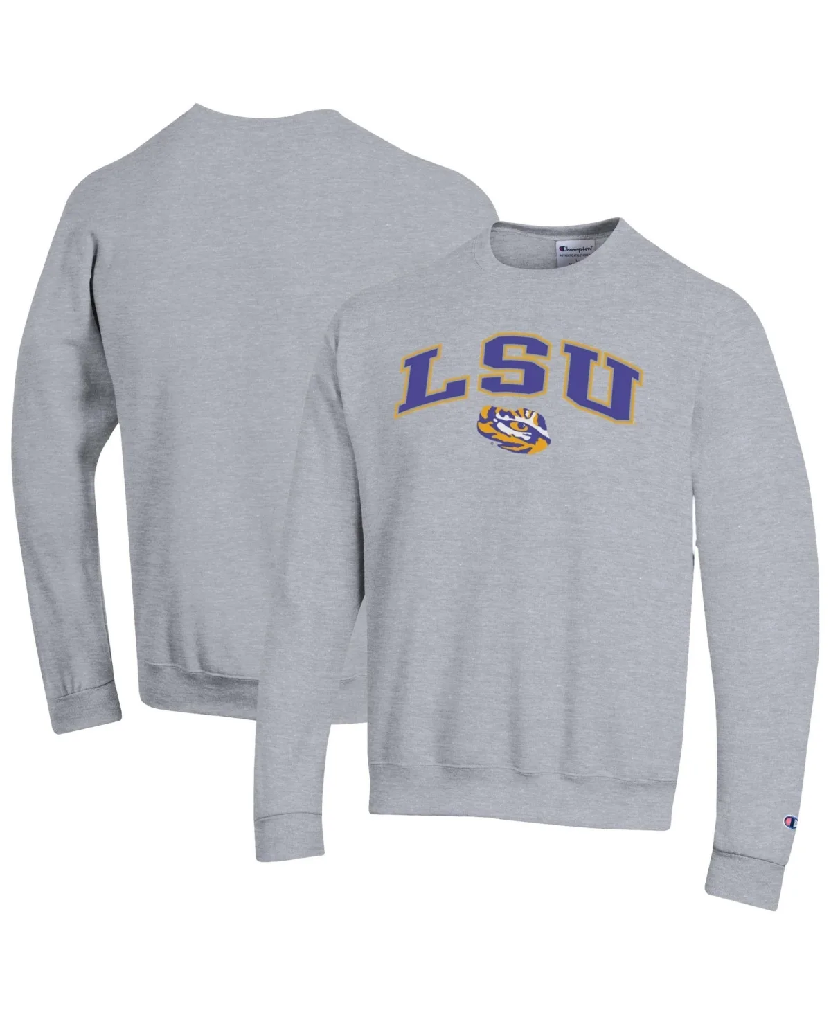 Lsu Tigers Arch Over Logo Pullover Sweatshirt by Champion