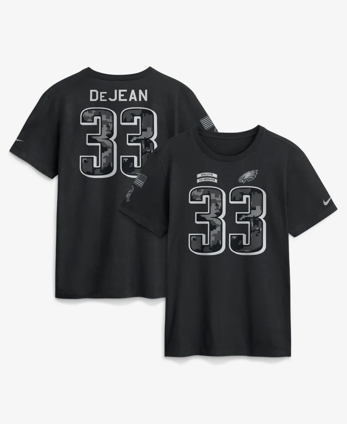 Cooper DeJean Philadelphia Eagles 2026 Salute to Service Name & Number T-Shirt by Nike