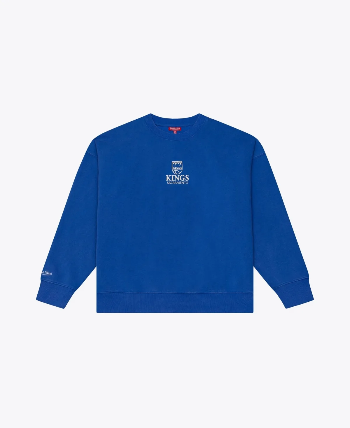 Sacramento Kings Core Essentials Micro Logo Fleece Sweatshirt by Mitchell & Ness