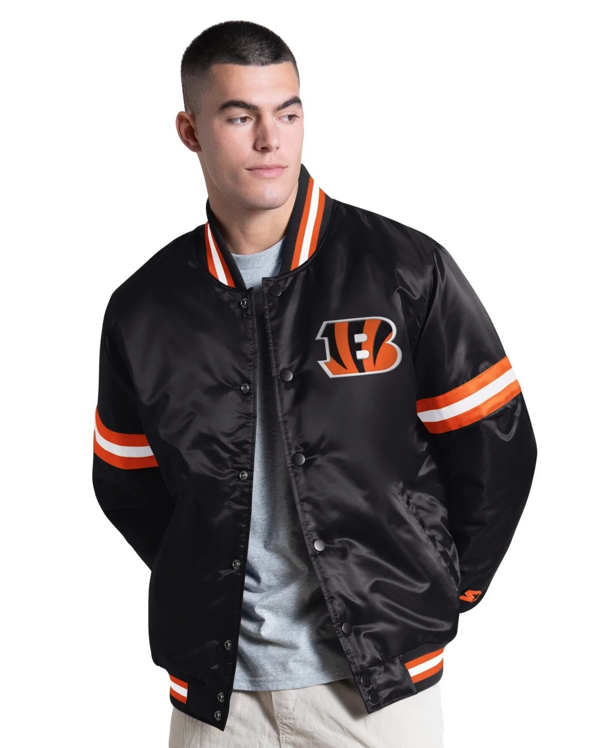 Cincinnati Bengals Courtside Varsity Full Snap Jacket by Starter