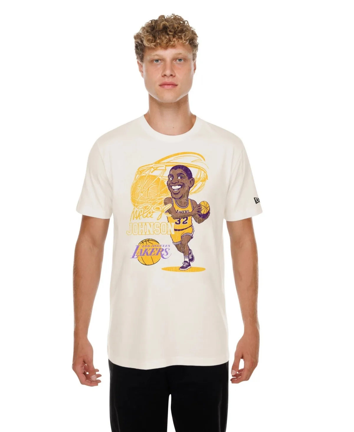Magic Johnson Los Angeles Lakers Player Graphic T-Shirt by New Era