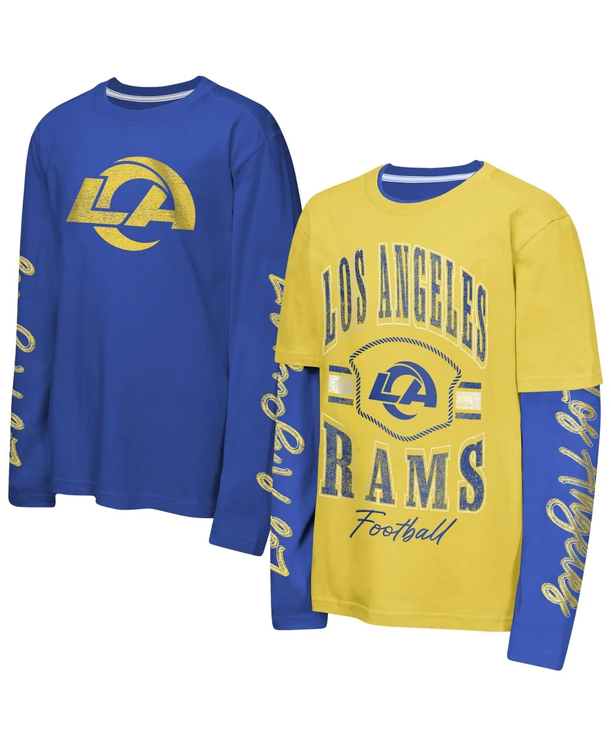 Los Angeles Rams Motion T-Shirt Combo Set, 2-Piece by Outerstuff