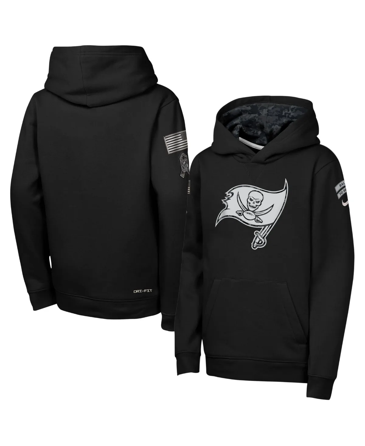 Tampa Bay Buccaneers 2026 Salute to Service Club Fleece Pullover Hoodie by Nike