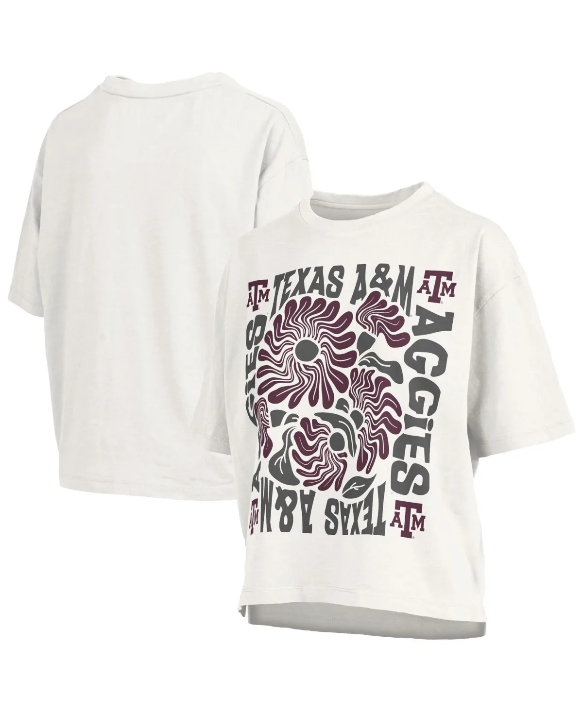 Texas a M Aggies Elena Oversized Slub T-Shirt by Pressbox