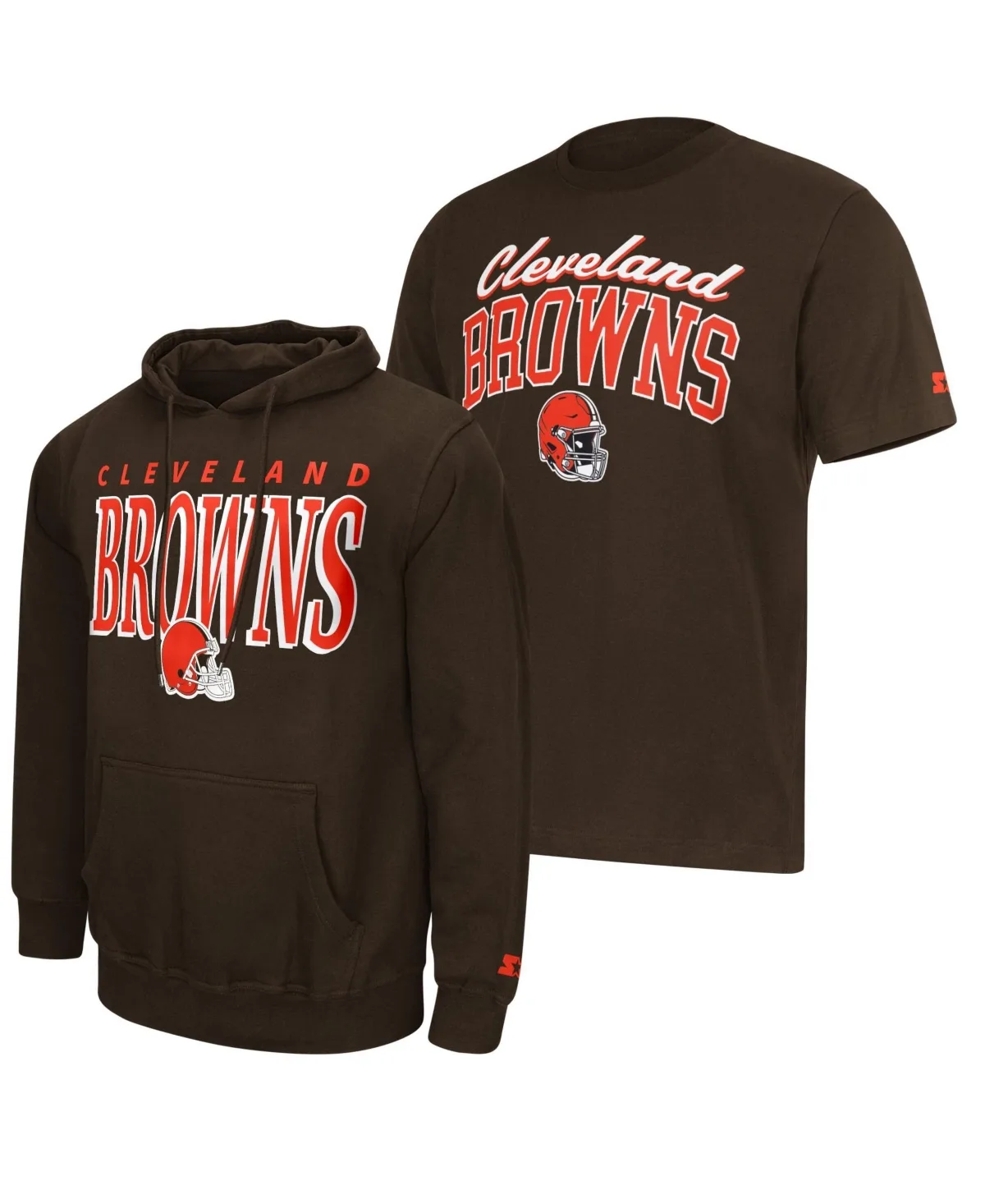 Cleveland Browns Logo T-Shirt & Hoodie Set by Starter