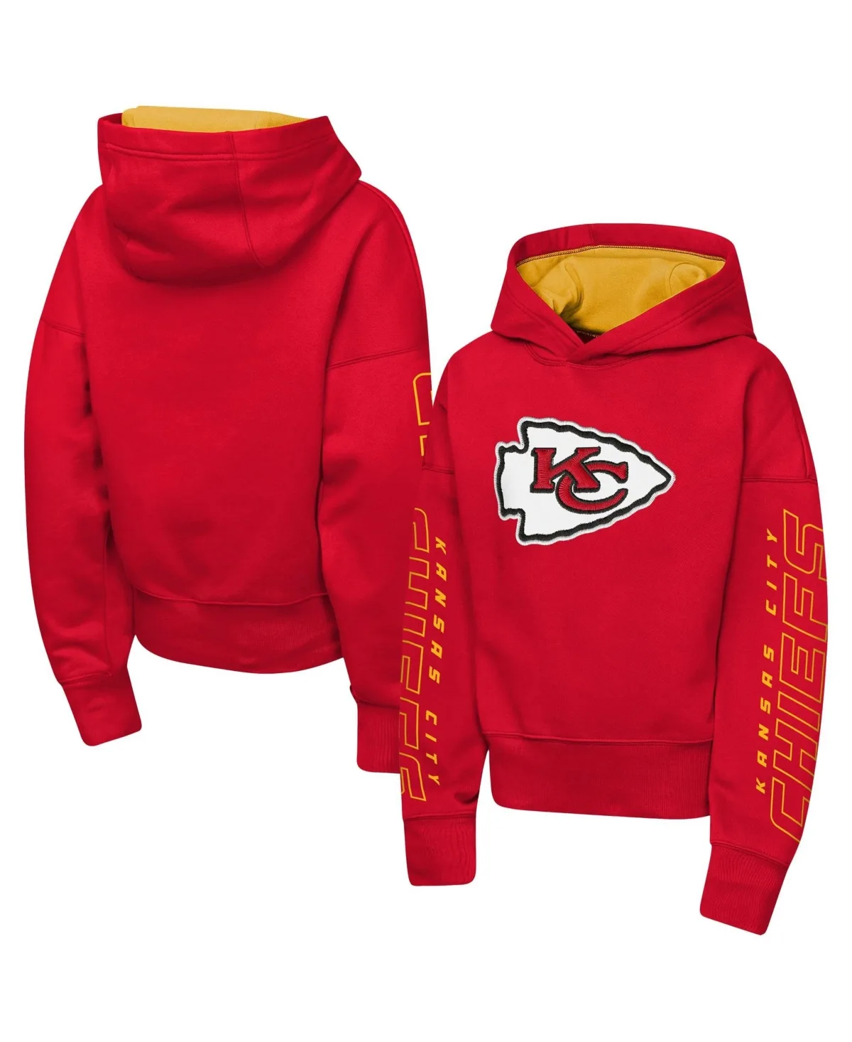 Kansas City Chiefs Miss Tailgate Color Block Hoodie by Outerstuff