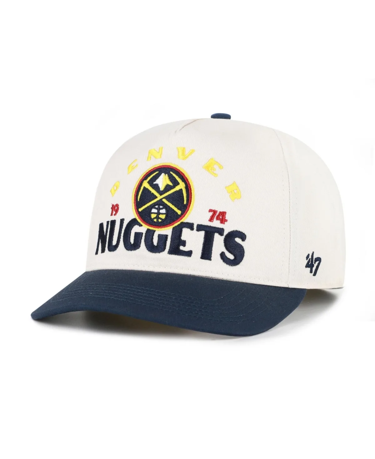 Denver Nuggets Arci Text Hitch Adjustable Hat by 47 Brand