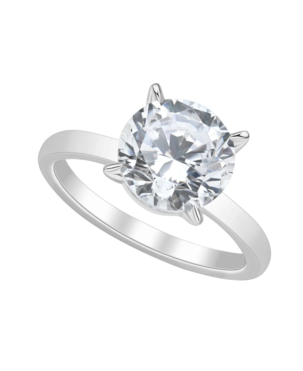 Igi Certified Lab-Grown Diamond Ring (3 ct. t.w.) in 14k White Gold by Macy's