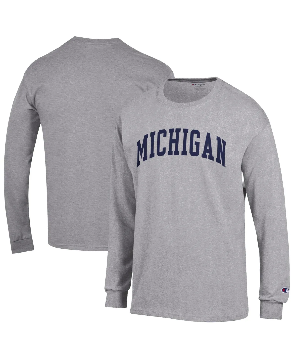 Michigan Wolverines Basic Arch Long-Sleeve T-Shirt by Champion