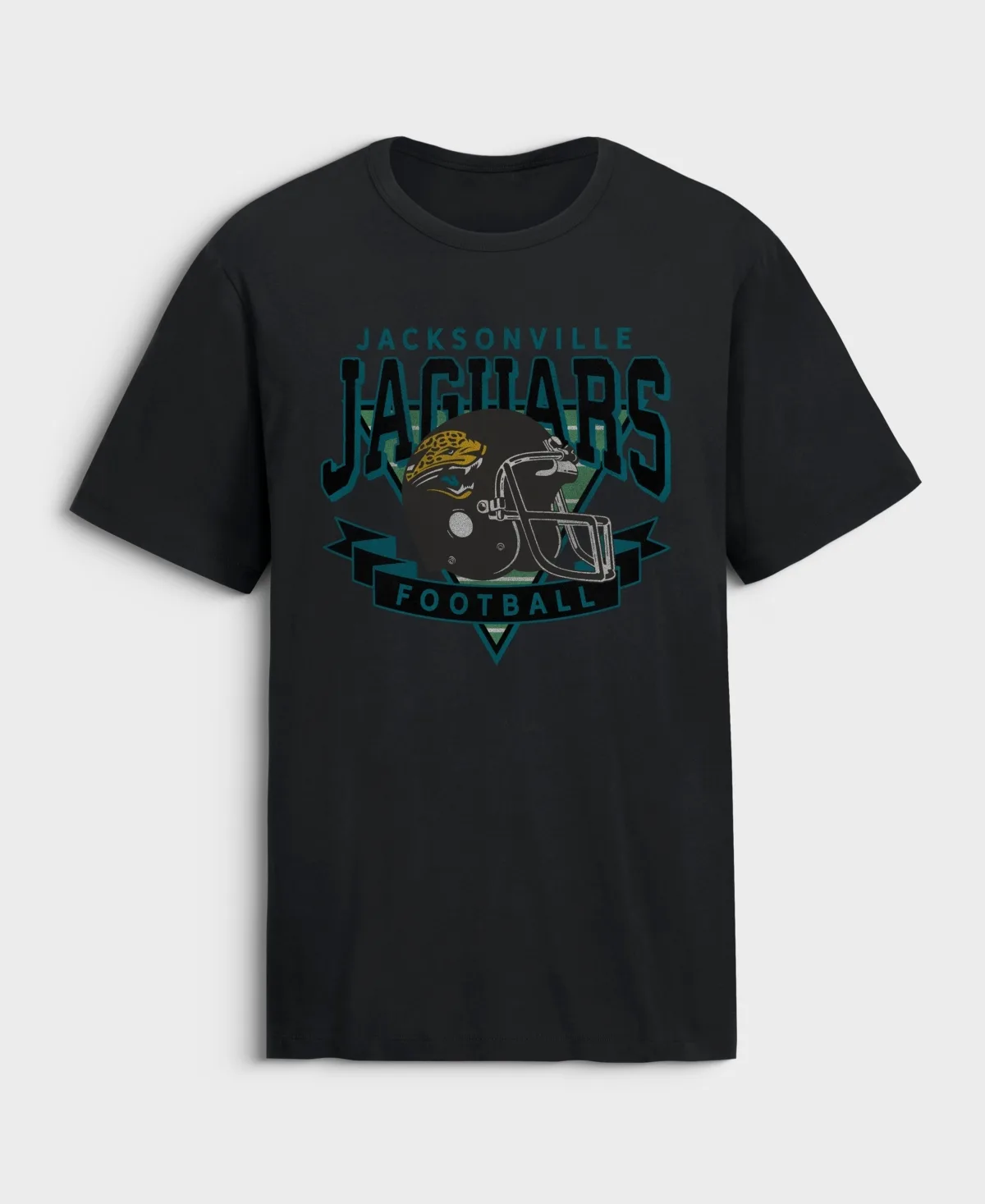 Jacksonville Jaguars Old Fashion Rushing Legacy Cotton T-Shirt by Fanatics
