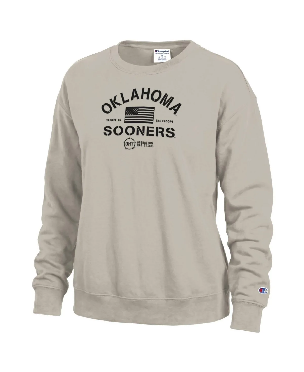 Oklahoma Sooners Operation Hat Trick Power Blend Sweatshirt by Champion