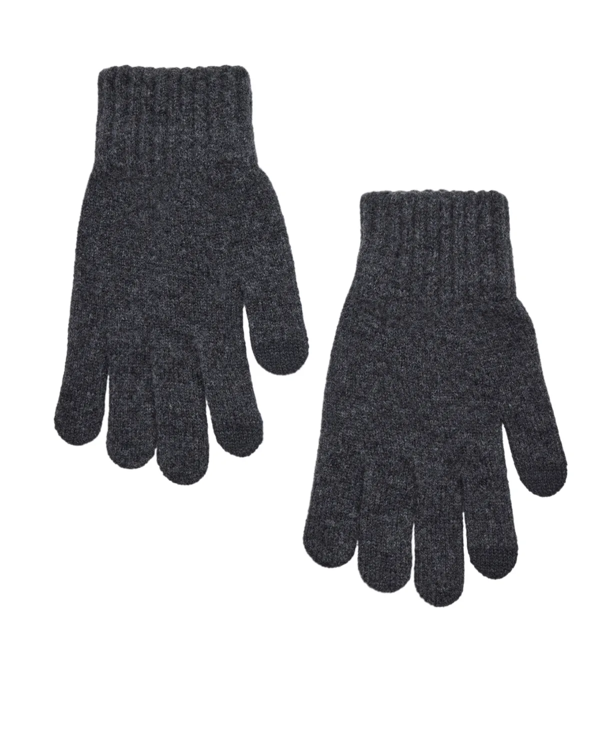 Touch Touchscreen Knitted Ribbed-Cuff Gloves by Mango