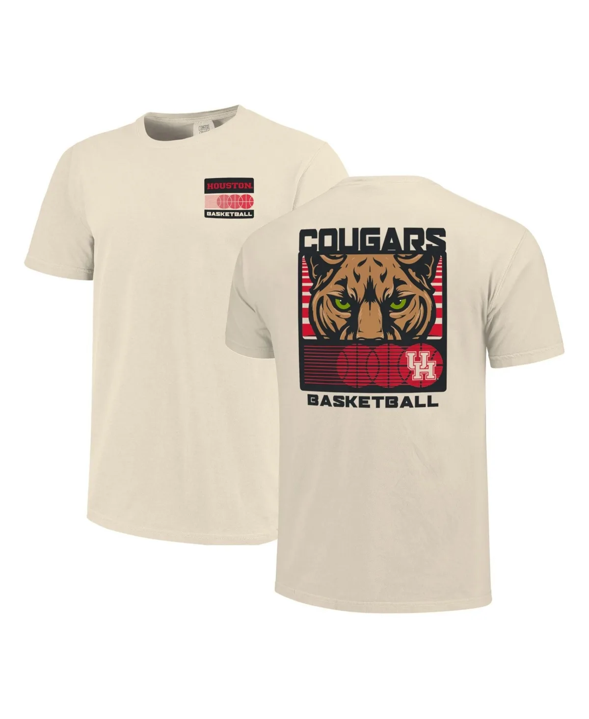 Houston Cougars Basketball Staredown Comfort Colors T-Shirt by Image One