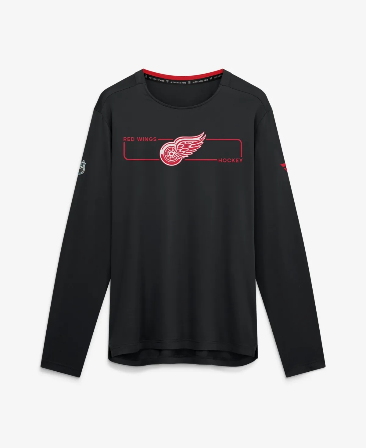 Detroit Red Wings Authentic Pro Rink Tech Long-Sleeve T-Shirt by Fanatics