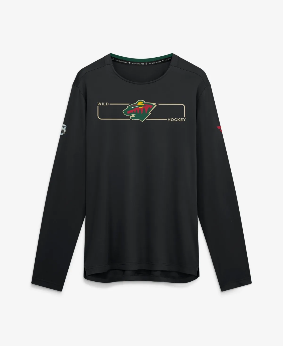 Minnesota Wild Authentic Pro Rink Tech Long-Sleeve T-Shirt by Fanatics