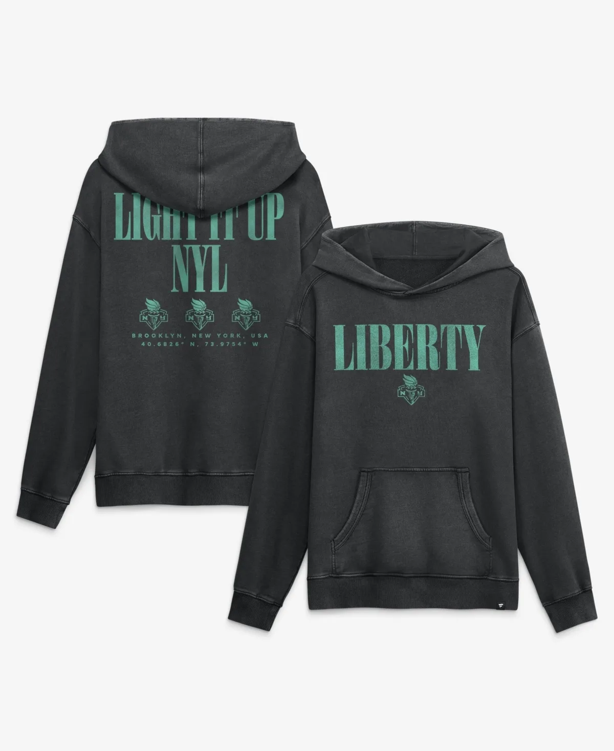 New York Liberty Relaxed Washed Hoodie by Fanatics