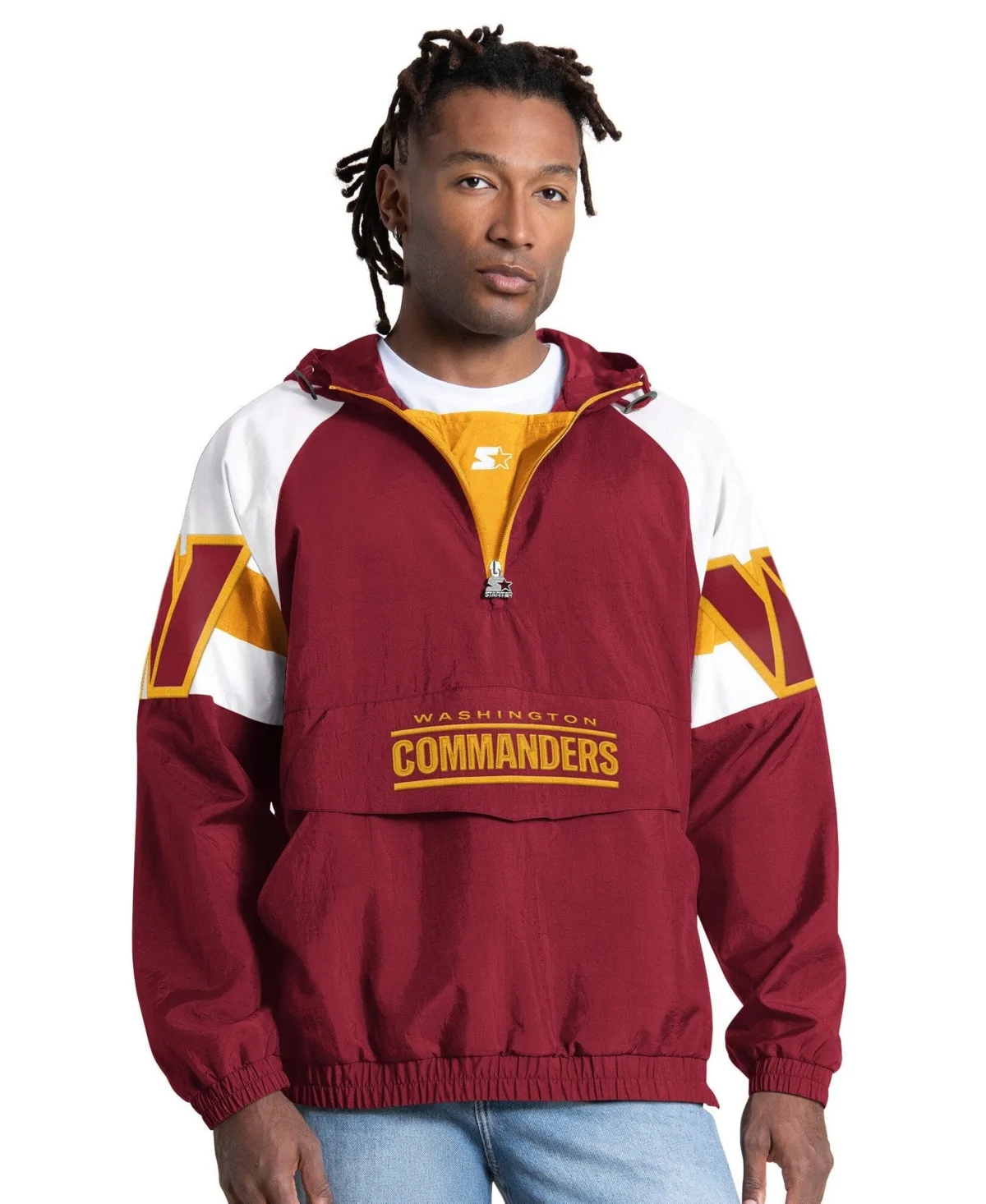 Washington Commanders Street Cut Half-Zip Jacket by Starter
