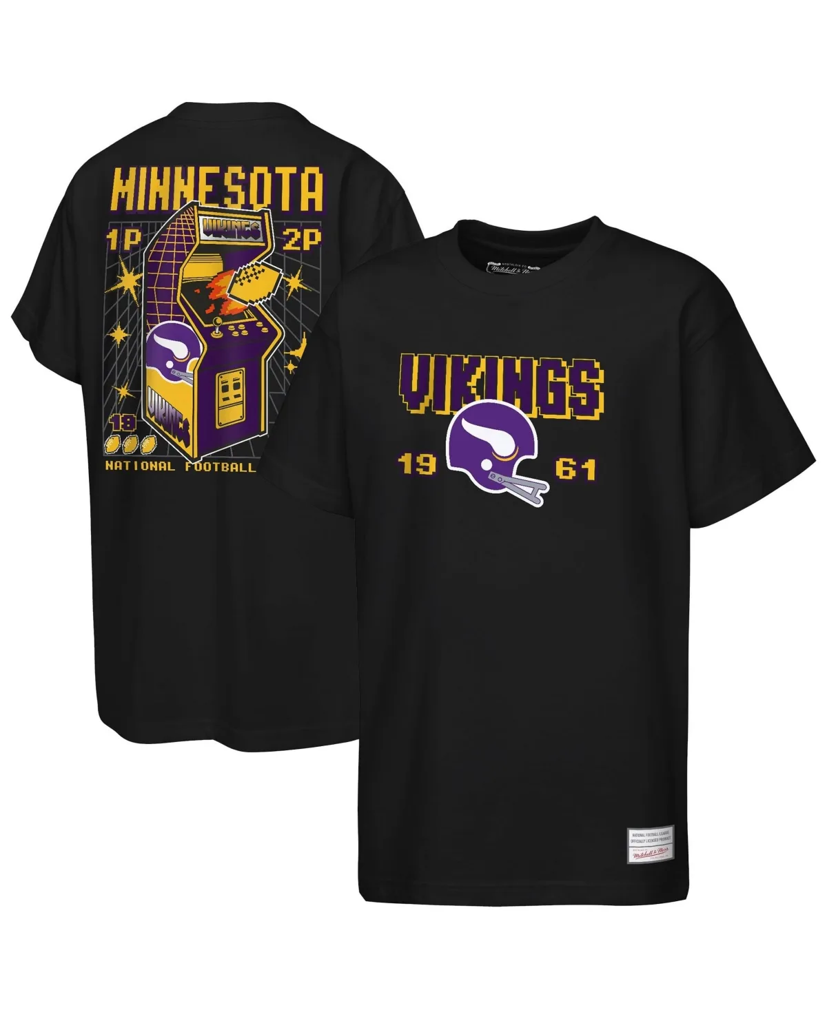 Minnesota Vikings Retro Arcade T-Shirt by Mitchell & Ness